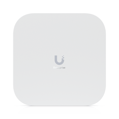 UniFi Enterprise Access Point E7, WiFi 7, 2.4/5/6GHz, 10 Cadenas Espaciales, Analizador Espectral en Tiempo Real, Hasta 1000 Dispositivos, (1) Puerto 10G RJ45 y (1) Puerto 1G RJ45 para Alta Disponibilidad de Energía y Datos