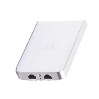 Access Point UniFI doble banda cobertura 180º, MI-MO 2x2 diseño placa de pared con dos puertos adicionales, hasta 100 usuarios Wi-Fi